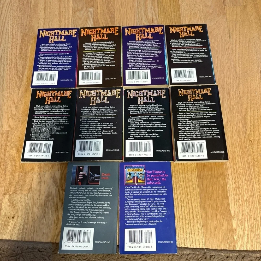 Nightmare Hall & Paperback Book Lot - Diane Hoh Vintage 90s Scholastic